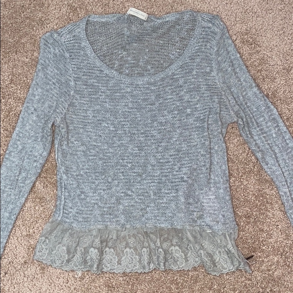 Gray Abercrombie sweater